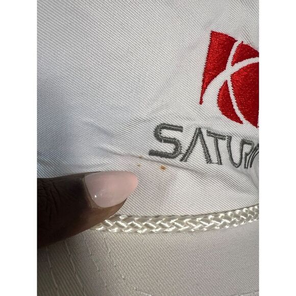Vintage Saturn Auto Rope Snapback Cap Hat Retro Throwback 90s Y2K Streetwear - Picture 4 of 4